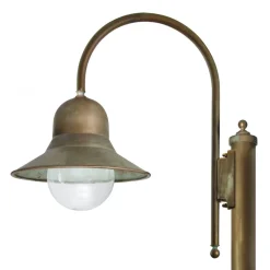 Moretti Luce 270 cm høy Felizia-stolpelampe i antikk messing| Lyktestolper