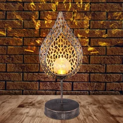 Globo 33528 LED-solcellelampe i bladform| Dekorasjonsbelysning|Terrassebelysning