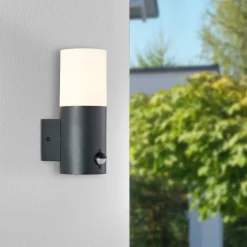 Brilliant Aberdeen utendørs vegglampe, sensor, høyde 23,2 cm, antrasitt Online