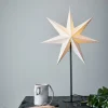 Markslöjd Adventsstjerne med fot Lively, hvit/svart Sale