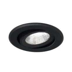 Molto Luce Agon Round LED innfelt spotlight 3 000K 40° svart| Downlights