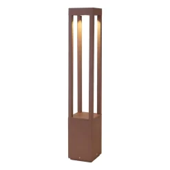 FARO BARCELONA Agra LED-gatelampe, brun, aluminium, høyde 65 cm| Gatebelysning, Pullert Belysning