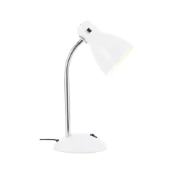 Brilliant Allison bordlampe, hvit, høyde 33,5 cm, metall| Kontorbelysning|Bordlamper