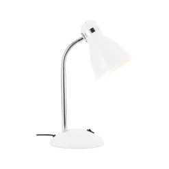 Brilliant Allison bordlampe, hvit, høyde 33,5 cm, metall| Kontorbelysning|Bordlamper