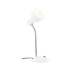 Brilliant Allison bordlampe, hvit, høyde 33,5 cm, metall| Kontorbelysning|Bordlamper