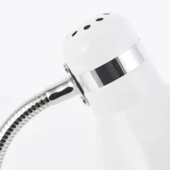 Brilliant Allison bordlampe, hvit, høyde 33,5 cm, metall| Kontorbelysning|Bordlamper