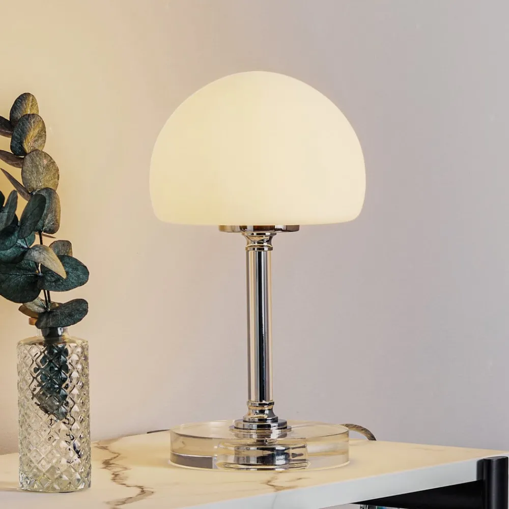 Steinhauer Ancilla - krom LED-bordlampe med dimmer| Bordlamper