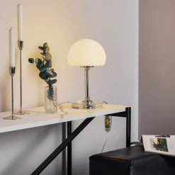 Steinhauer Ancilla - krom LED-bordlampe med dimmer| Bordlamper