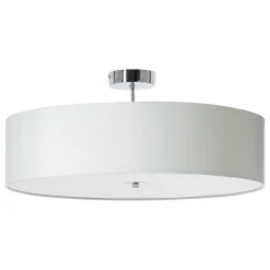 Brilliant Andria taklampe i tekstil, 60 cm, hvit Discount