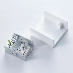 Lindby Anneke - firkantet LED-vegglampe i gips| Design- Og Hotellbelysning|Led-Innendørs