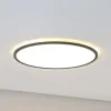 TK Lighting Aqua LED-panel, Ø 50 cm, svart, metall/plast, CCT dimbar| Butikkbelysning|Led-Innendørs