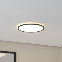 TK Lighting Aqua LED-panel, Ø 40 cm, svart, metall/plast, CCT dimbar Discount