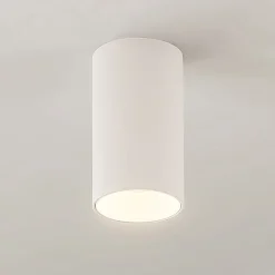 Arcchio Downlight Brinja, hvit, metall, Ø 6 cm, rund, GU10| Spotter I Tak|Taklamper