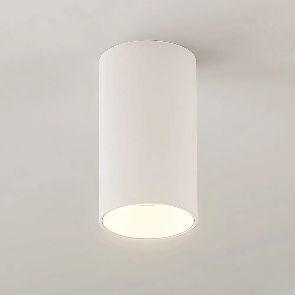 Arcchio Downlight Brinja, hvit, metall, Ø 6 cm, rund, GU10| Spotter I Tak|Taklamper