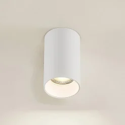 Arcchio Downlight Brinja, hvit, metall, Ø 6 cm, rund, GU10| Spotter I Tak|Taklamper