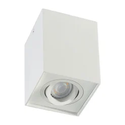 Arcchio downlight Jolina, kantet, hvit, 13 cm, metall| Kontorbelysning