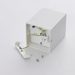 Arcchio downlight Jolina, kantet, hvit, 13 cm, metall| Kontorbelysning