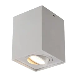 Arcchio downlight Jolina, kantet, hvit, 13 cm, metall| Kontorbelysning