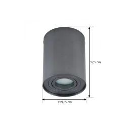 Arcchio downlight Jolina, rund, gunmetal, 13 cm, metall| Spotter I Tak