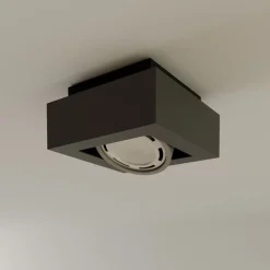 Arcchio downlight Ronka, grå, 19 cm x 19 cm, GU10 Clearance