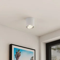 Arcchio downlight Walza, hvit, metall, Ø 9,3 cm, GU10 Discount