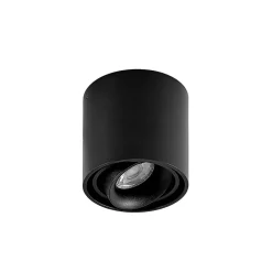 Arcchio downlight Walza, svart, metall, Ø 9,3 cm, GU10| Spotter I Tak|Taklamper