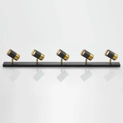 Arcchio Evaro takspot, gullring bak, 5-lk.| Butikkbelysning|Kontorbelysning