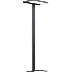 Arcchio gulvlampe til kontor Aila, svart, dagslyssensor| Gulvlamper