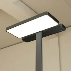 Arcchio gulvlampe til kontor Aila, svart, dagslyssensor| Gulvlamper