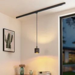 Arcchio Heleni hengelampe skinne svartgull 12 cm Hot