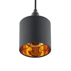 Arcchio Heleni hengelampe skinne svartgull 12 cm Hot