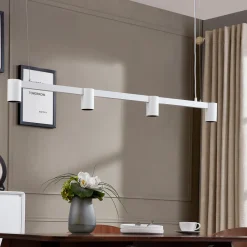 Arcchio hengelampe Brinja, hvit, 120 cm lang, 4 lyskilder, GU10 New