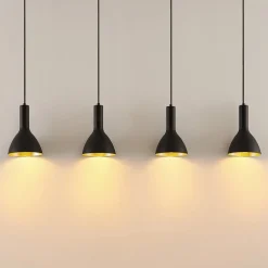 Arcchio hengelampe Cosmina, 4 lyskilder, lengde 120 cm, svart Discount