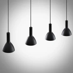 Arcchio hengelampe Cosmina, 4 lyskilder, lengde 120 cm, svart Discount