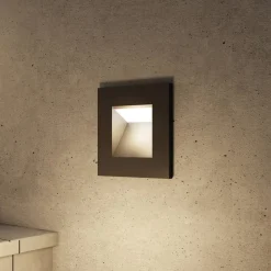 Arcchio innfelt vegglampe Zamo, G9, svart, 12 cm, IP65| Kommersiell Utebelysning|Terrassebelysning