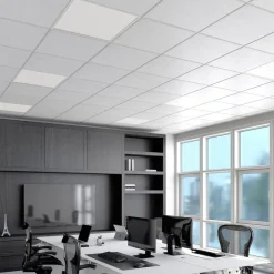 Arcchio LED innfelt panel Vinas, 62 cm, hvit, aluminium, CCT| Butikkbelysning|Design- Og Hotellbelysning