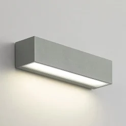 Arcchio LED utendørs vegglampe Lengo, CCT, 25 cm, 1-lys, grå| Kommersiell Utebelysning|Led-Utendørs