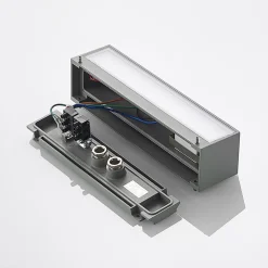 Arcchio LED utendørs vegglampe Lengo, CCT, 25 cm, 1-lys, grå| Kommersiell Utebelysning|Led-Utendørs