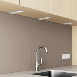 Arcchio LED-benkbelysning Nortra, sett med 3 stk, grå, aluminium Discount