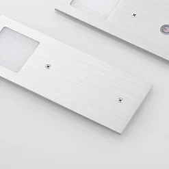 Arcchio LED-benkbelysning Nortra, sett med 3 stk, grå, aluminium Discount