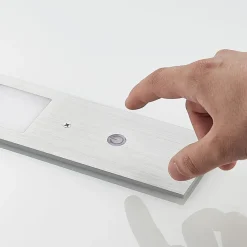 Arcchio LED-benkbelysning Nortra, sett med 3 stk, grå, aluminium Discount