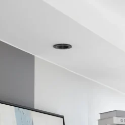 Arcchio LED-downlight Aryx, svart, 2700K| Butikkbelysning