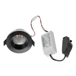 Arcchio LED-downlight Aryx, svart, 2700K| Butikkbelysning