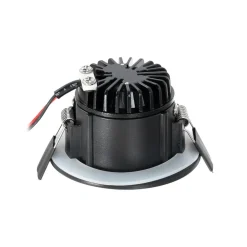 Arcchio LED-downlight Aryx, svart, 2700K| Butikkbelysning