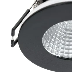 Arcchio LED-downlight Lirin, svart, 2700K| Butikkbelysning