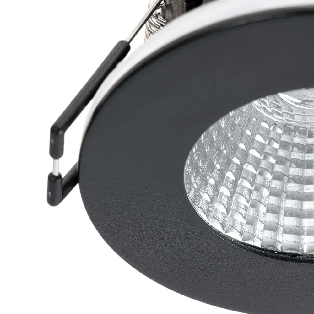 Arcchio LED-downlight Lirin, svart, 2700K| Butikkbelysning
