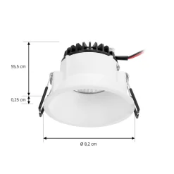 Arcchio LED-downlight Niria hvit, 3 000K Outlet