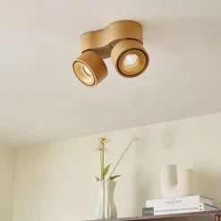 Arcchio LED-downlight Rotari, brun, 2 lyskilder, 8,9 W| Spotter I Tak