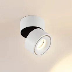 Arcchio LED-downlight Rotari, hvit, 1 lyskilde, 790lm| Butikkbelysning|Kontorbelysning