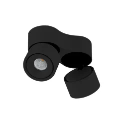 Arcchio LED-downlight Rotari, 1960lm, 2 lyskilder, svart| Led-Innendørs